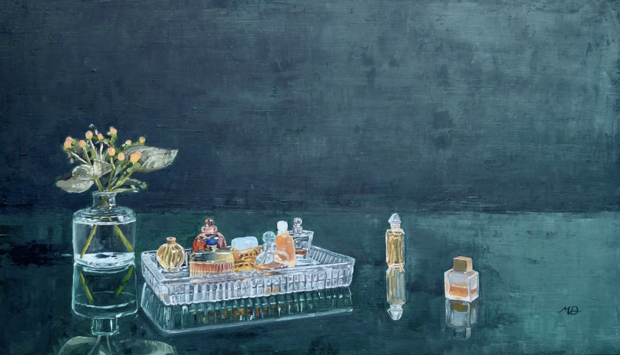 Grandma, an original still life oil painting by Mylie Jane Derrick.