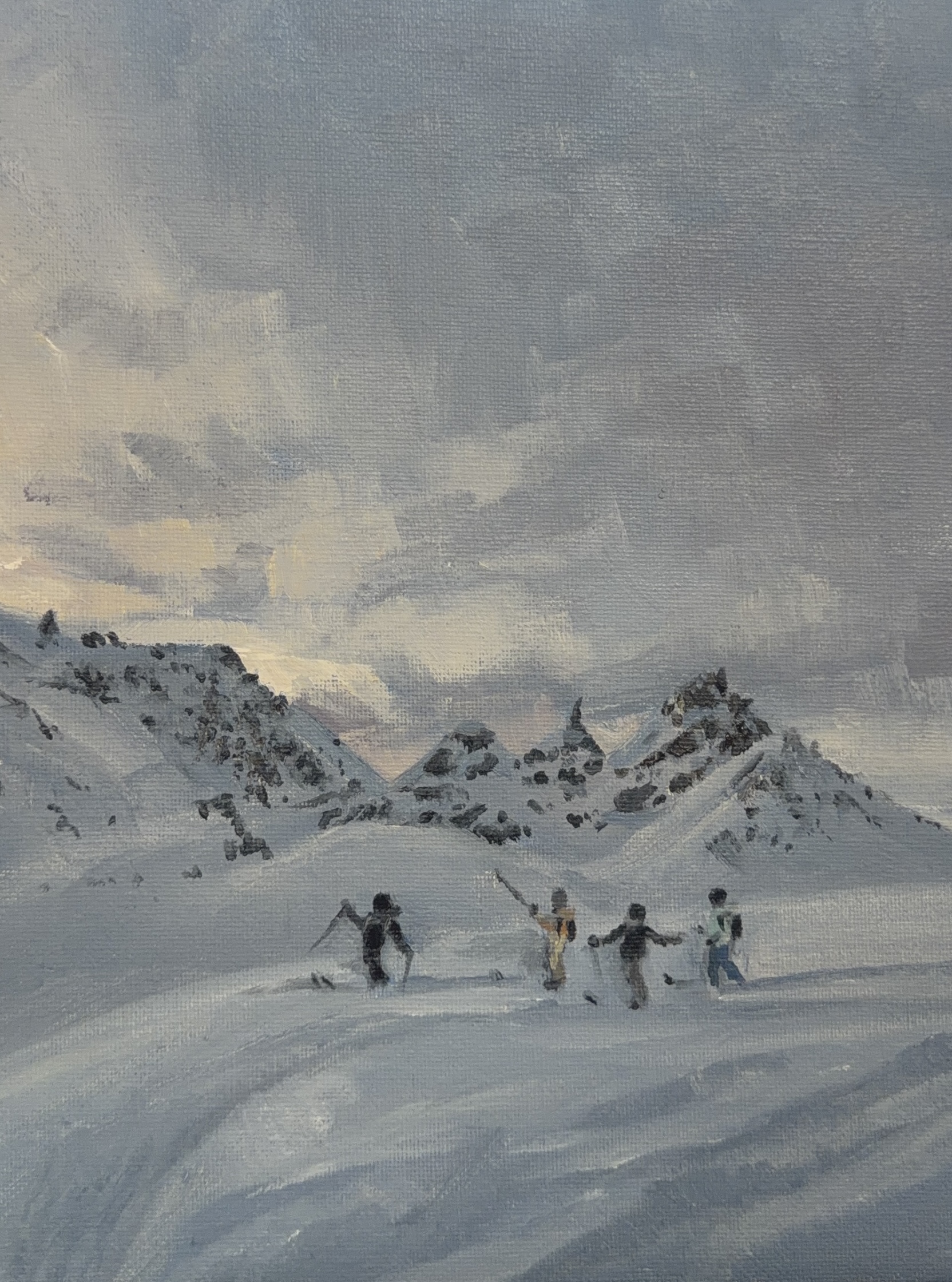 Livin, an original landscape oil painting by Mylie Jane Derrick.